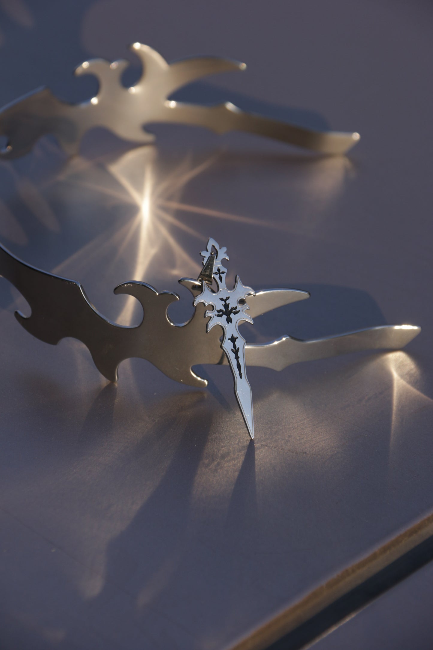 Fervooor Acid Style Sword necklace