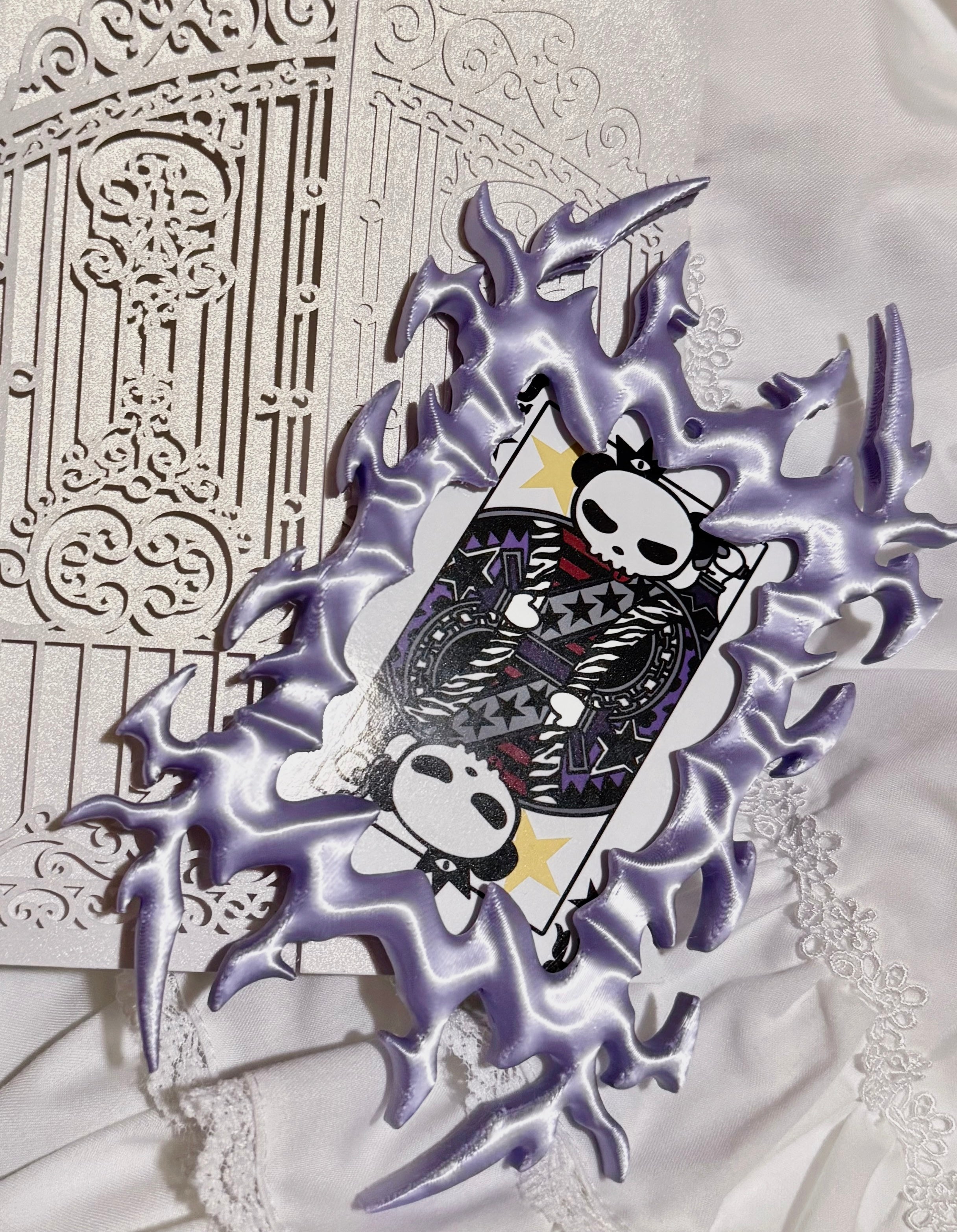 Fervooor Cyber Spider 3D-Printed Idol Photo Card Holder & Frame Set
