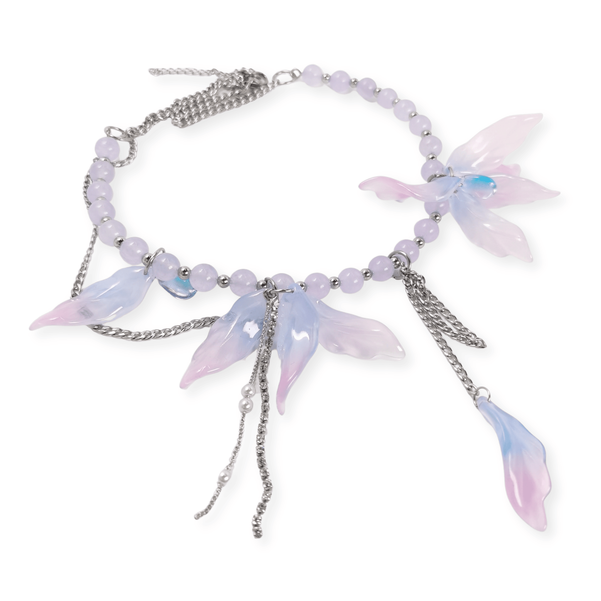 Fervooor Blooming purple lotus necklace - Fervooor