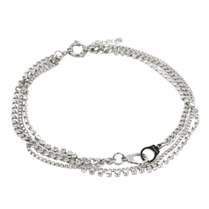 Fervooor Waterproof layered handcuffs shiny choker necklace - Fervooor