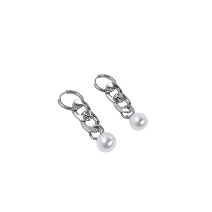 Fervooor Waterproof classic chain and pearl earrings - Fervooor