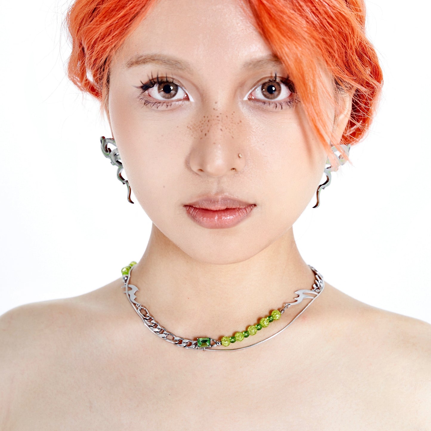 Fervooor Typical Millennial Green Snake necklace - Fervooor