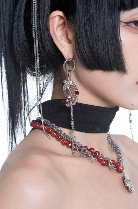 Fervooor Crimson romance earrings