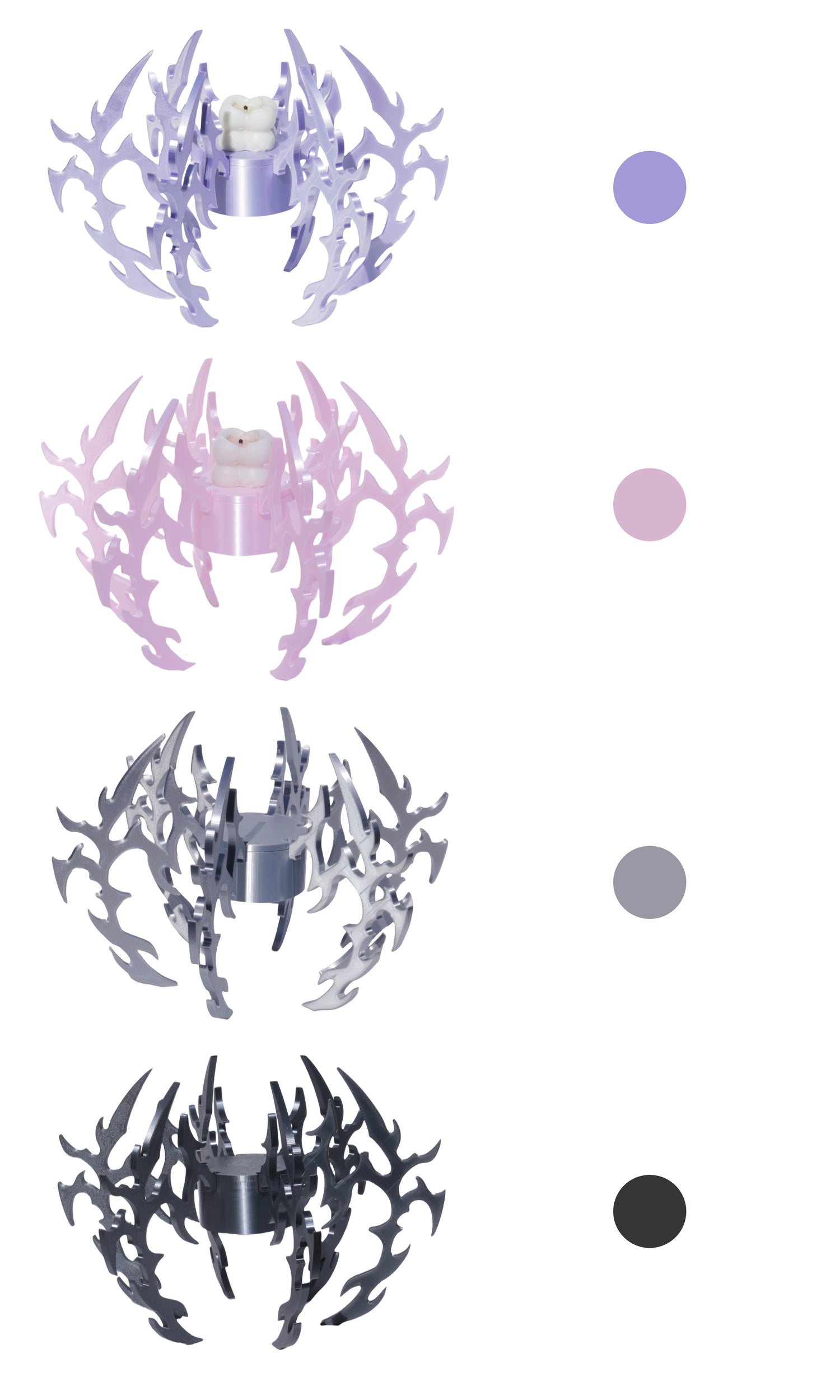 Fervooor Cyber Spider 3D printed 3-in-1 design/candle holder, lamp &amp; jewelry display rack