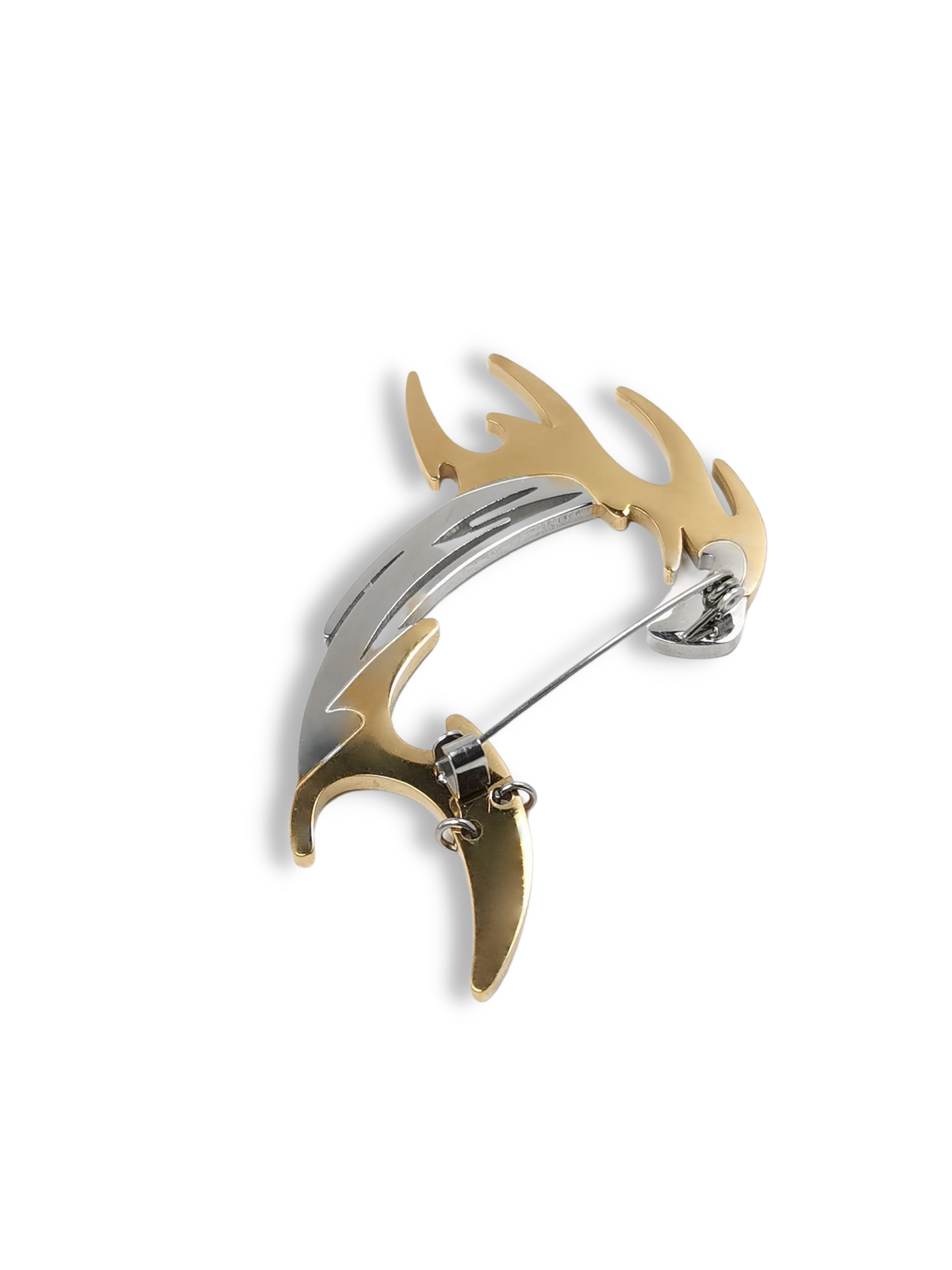 Fervooor Futureistic golden dragon brooch - Fervooor