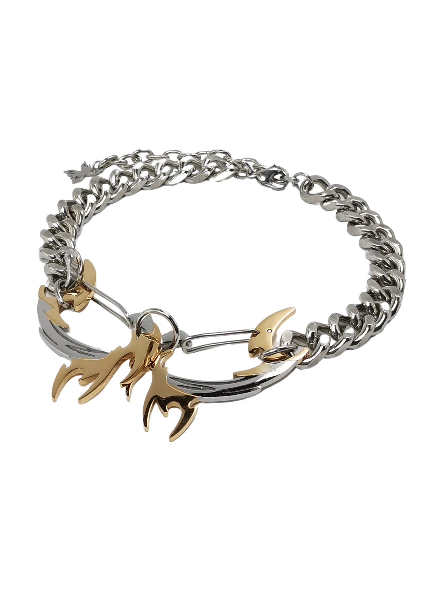 Fervooor Futureistic golden dragon necklace - Fervooor