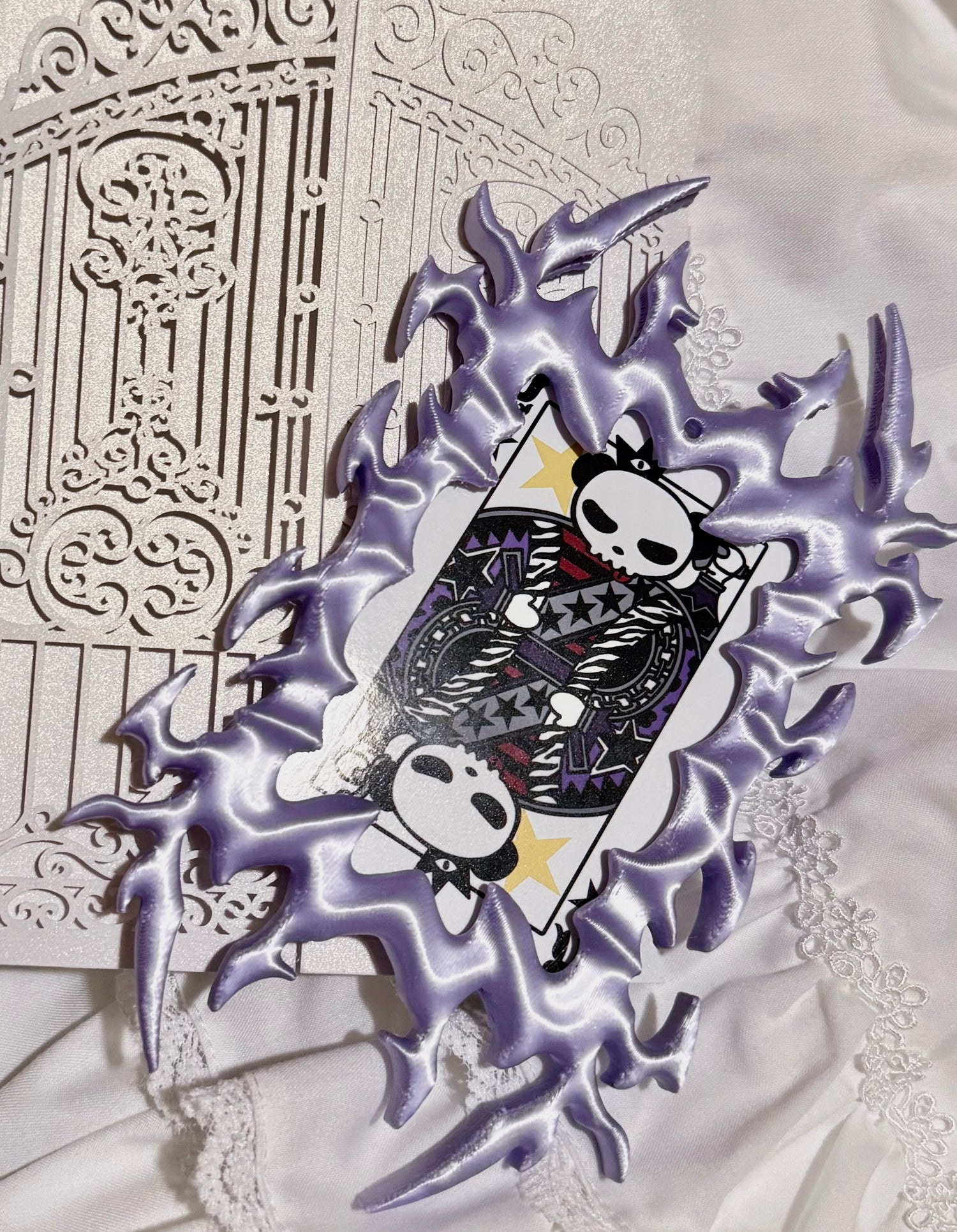 Fervooor Cyber Spider 3D-Printed Idol Photo Card Holder &amp; Frame Set