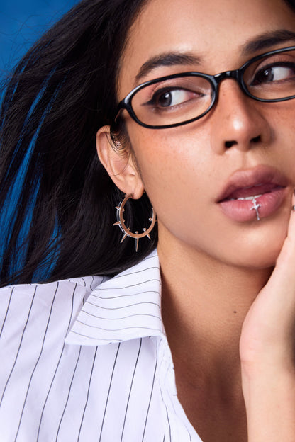 Fervooor Riot Spike Hoop Earrings Big/Small