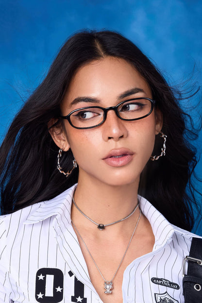 Fervooor Battle Angel Silver Blazing Wheel Hoop Earrings