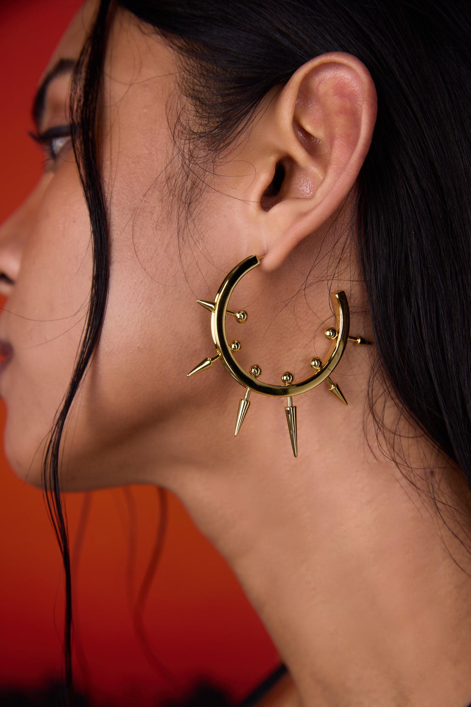 Fervooor Riot Spike Hoop Earrings Big/Small