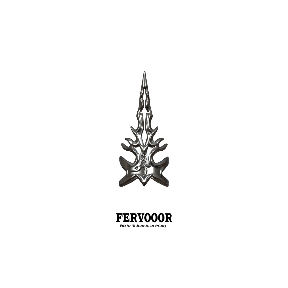 Fervooor Battle Angel Aged Bronze Flaming Shield Fingertip Ring