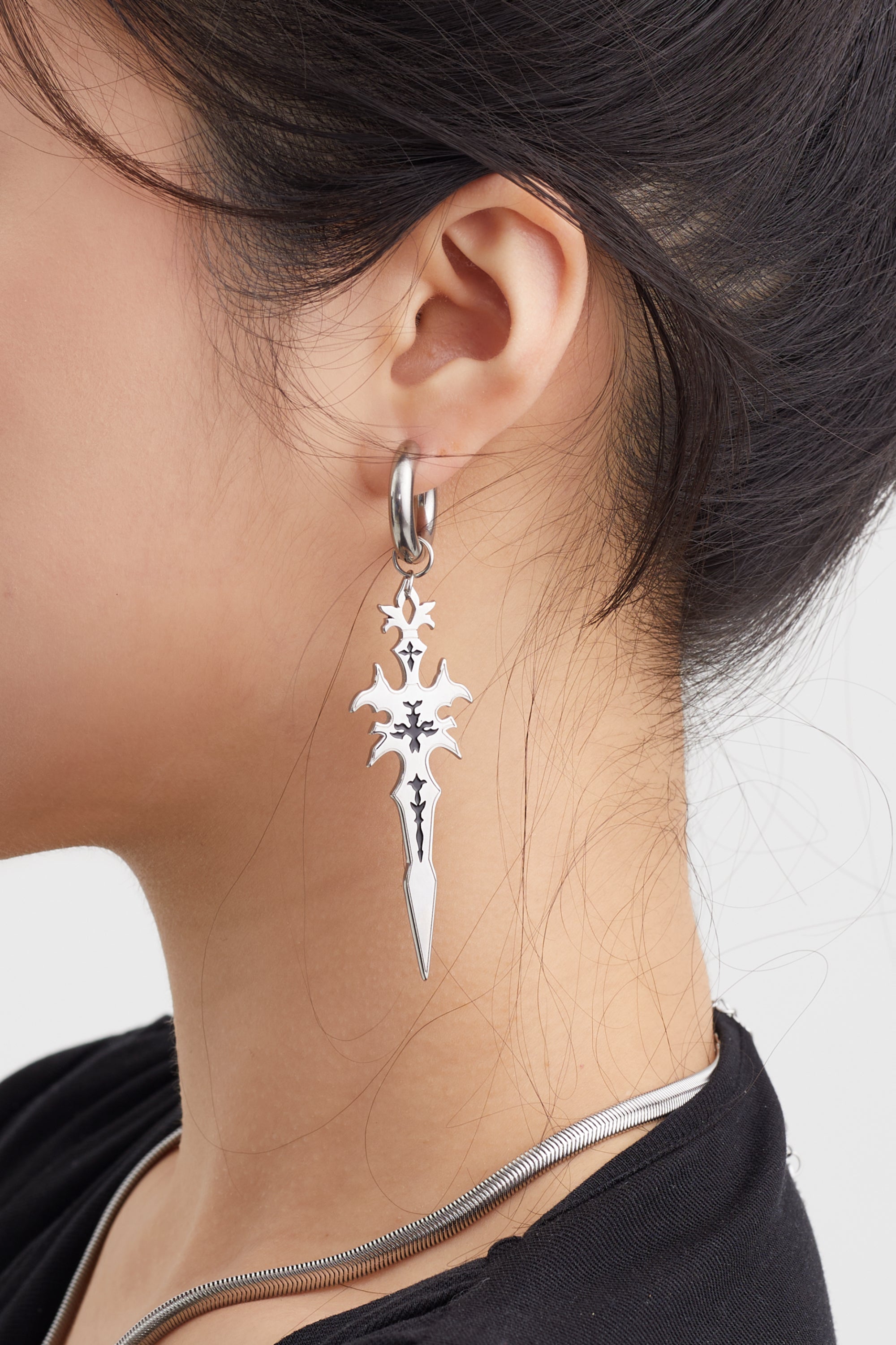 Fervooor Acid Style Sword earrings