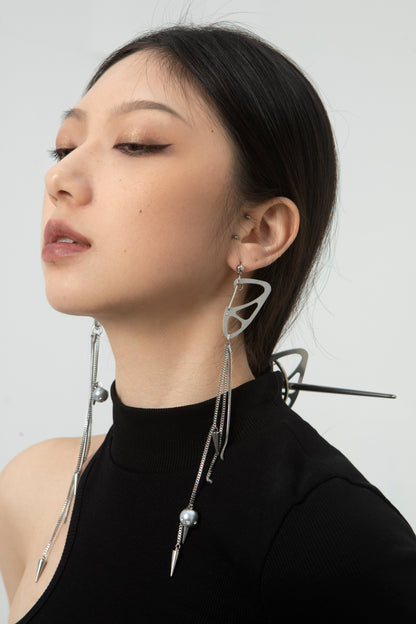 Fervooor Mechanical butterfly earrings