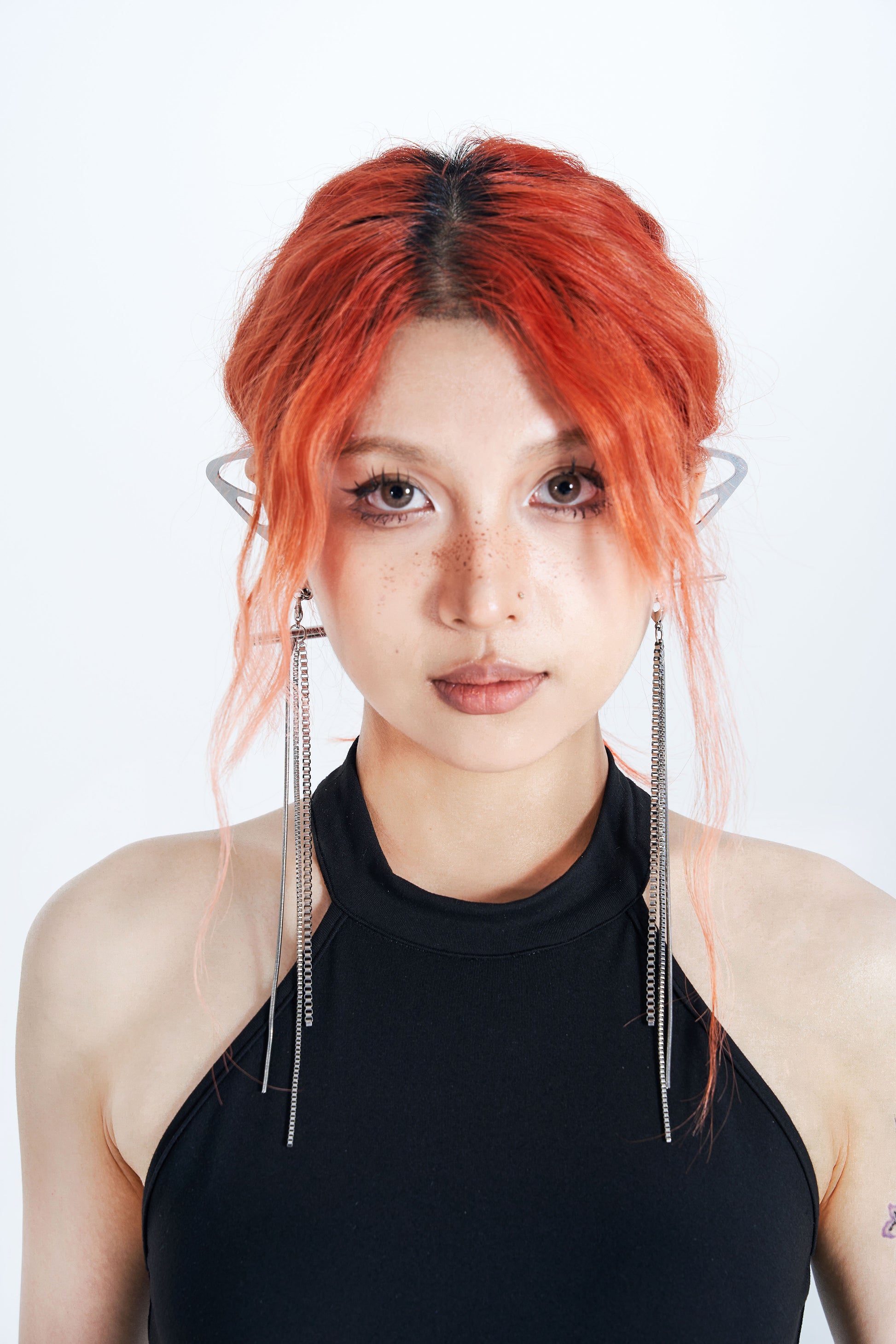 Fervooor Cyberpunk Elf Ear earrings - Fervooor