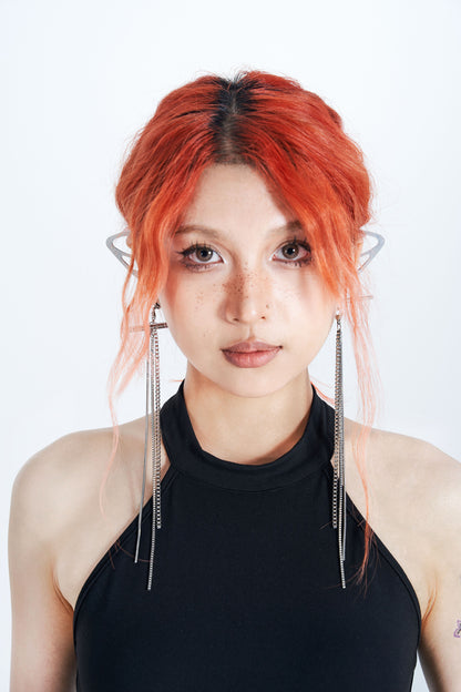 Fervooor Cyberpunk Elf Ear earrings - Fervooor