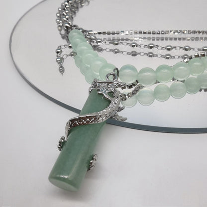 Fervooor Green jade necklace - Fervooor