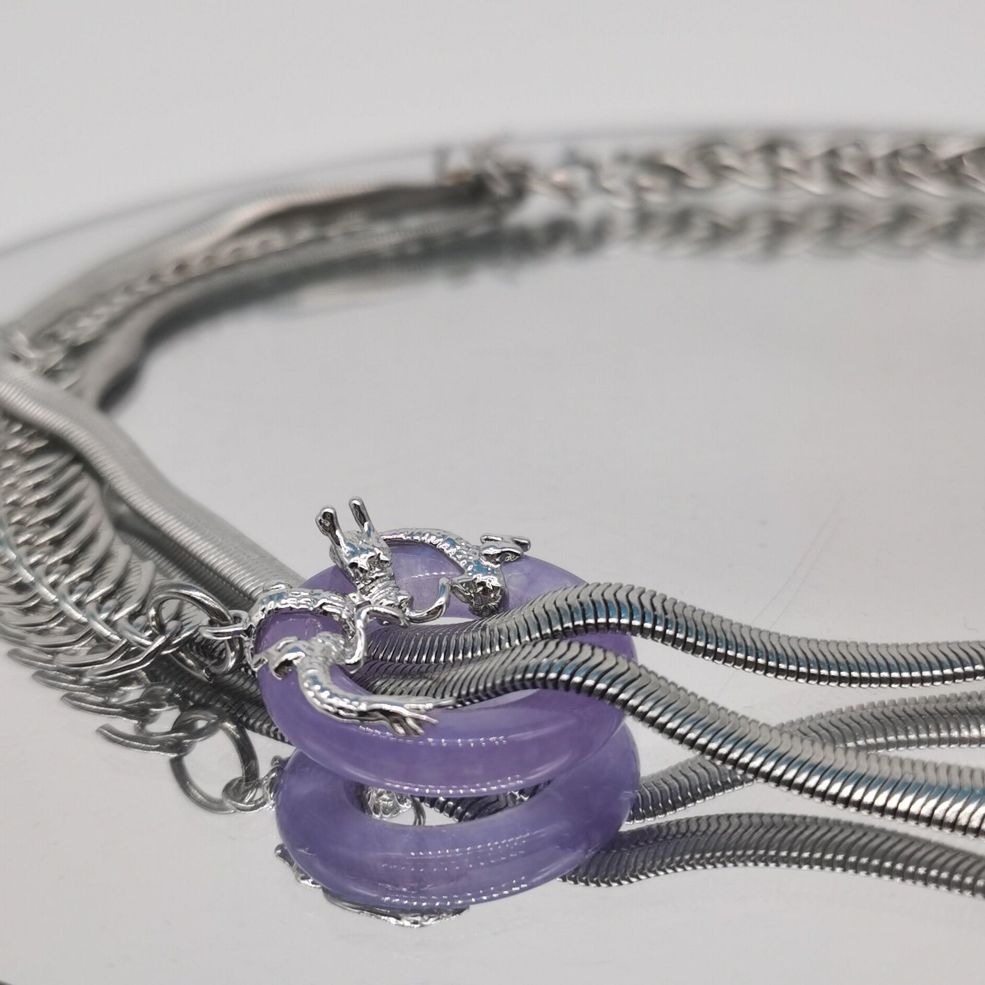 Fervooor Purple jade necklace - Fervooor