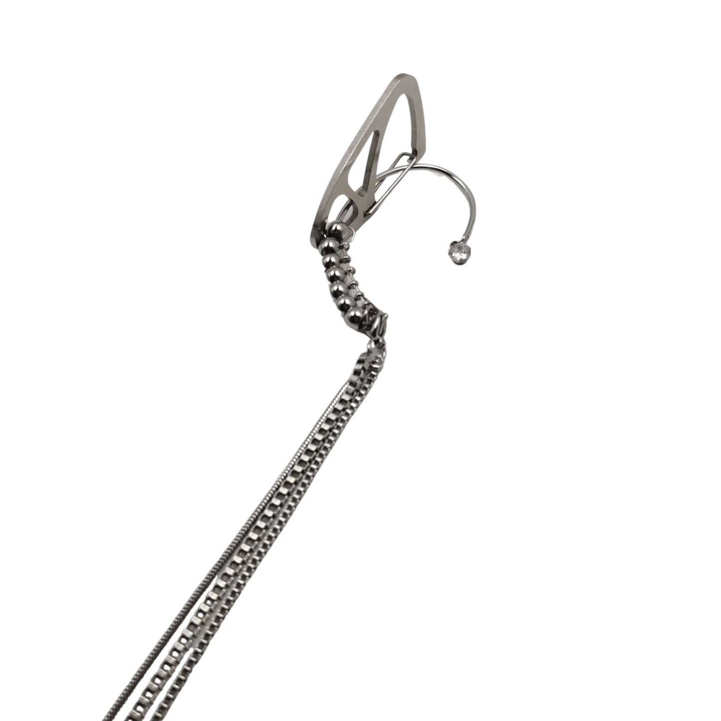 Fervooor Cyberpunk Elf Ear earrings - Fervooor