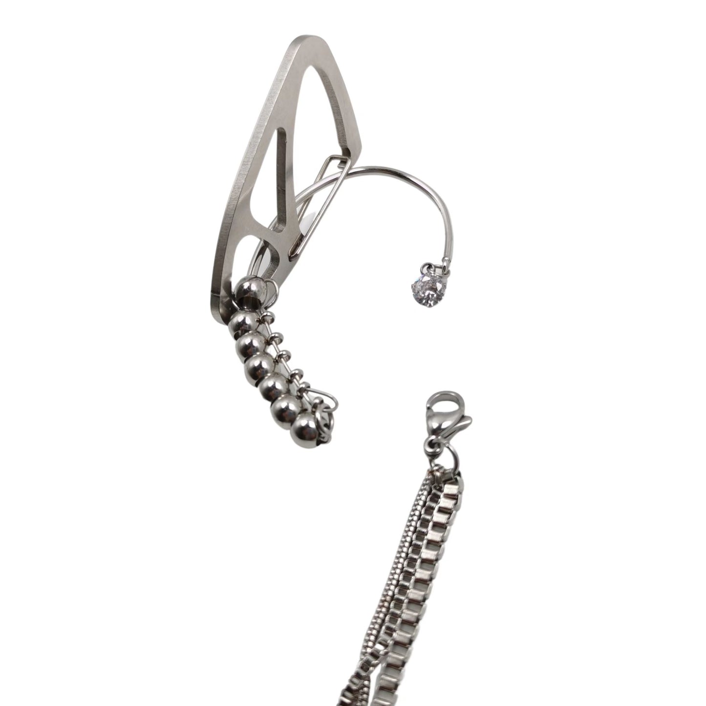 Fervooor Cyberpunk Elf Ear earrings - Fervooor