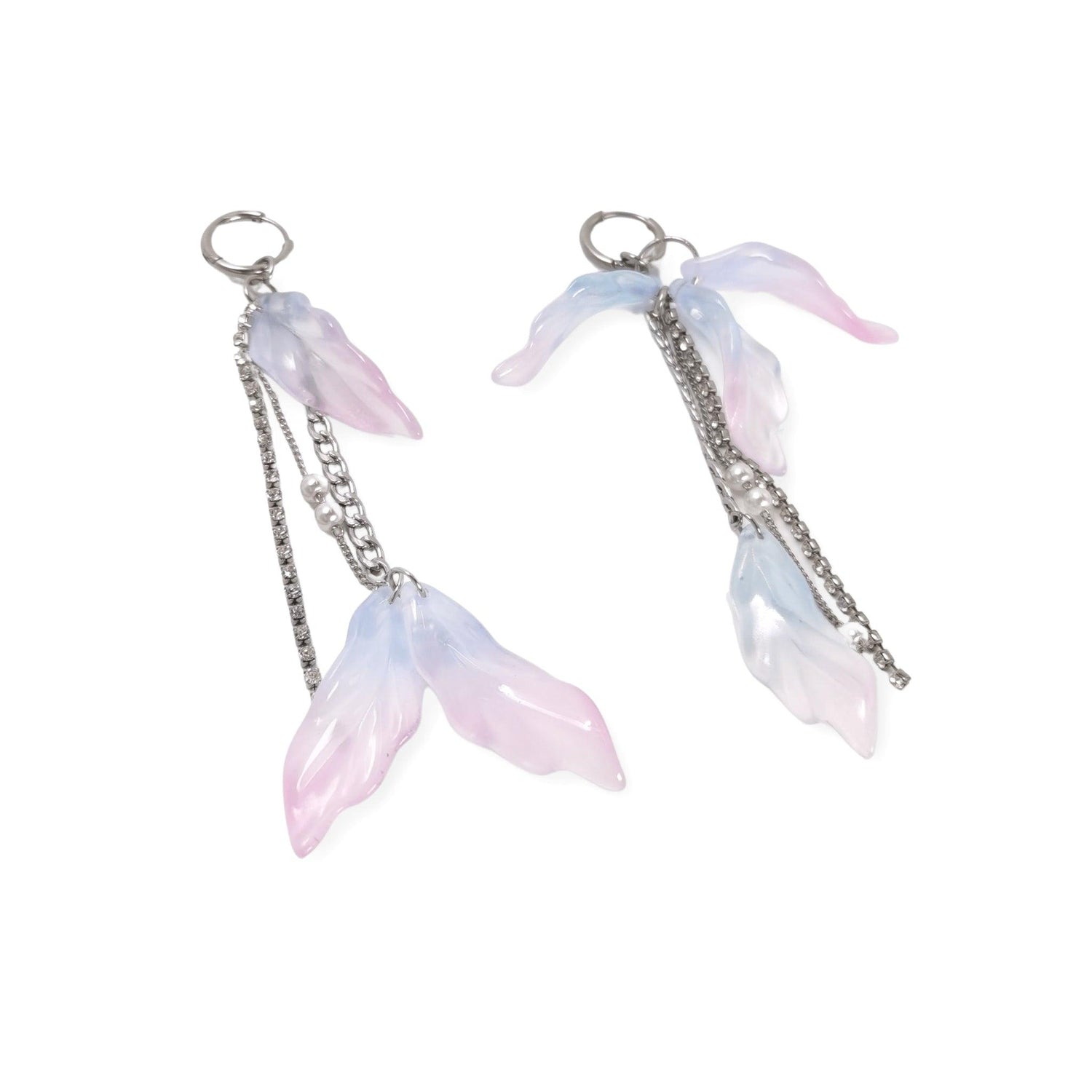 Fervooor Blooming purple lotus earrings - Fervooor