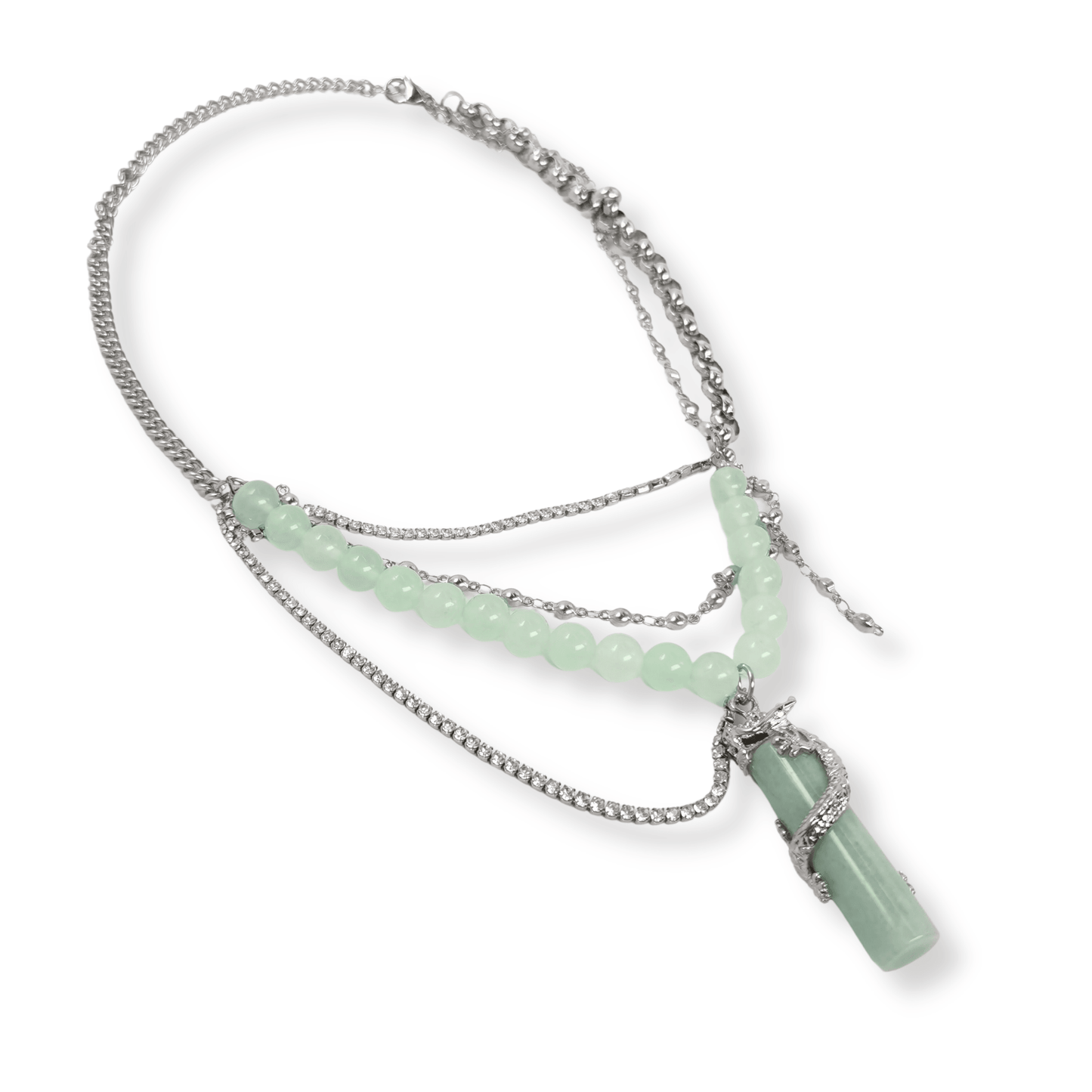 Fervooor Green jade necklace - Fervooor
