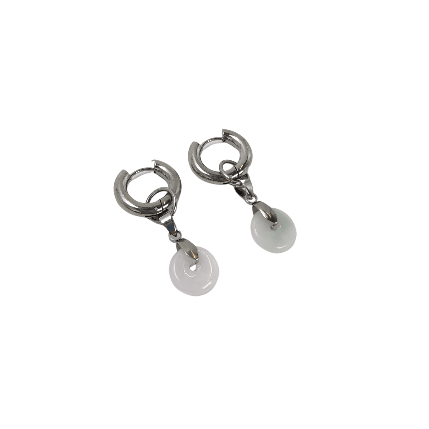 Fervooor Safety buckle jade earrings - Fervooor